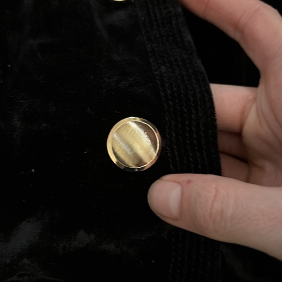 FRAME DENIM crushed velvet military style blazer - Picture 3 of 7